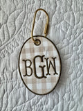 Oval Bag tag