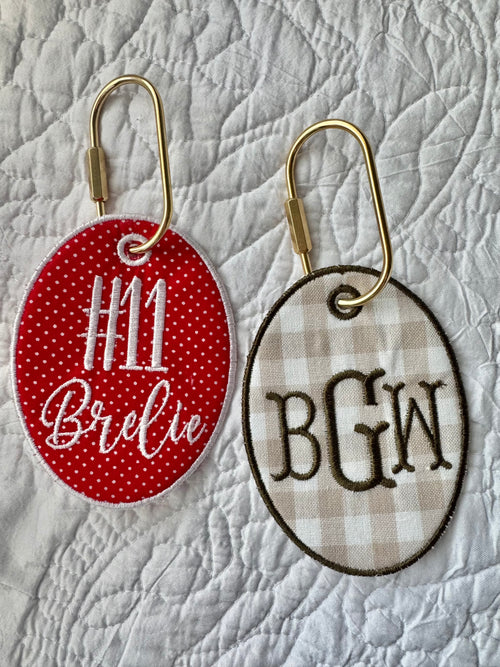 Oval Bag tag