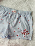 Embroidered PJ shorts