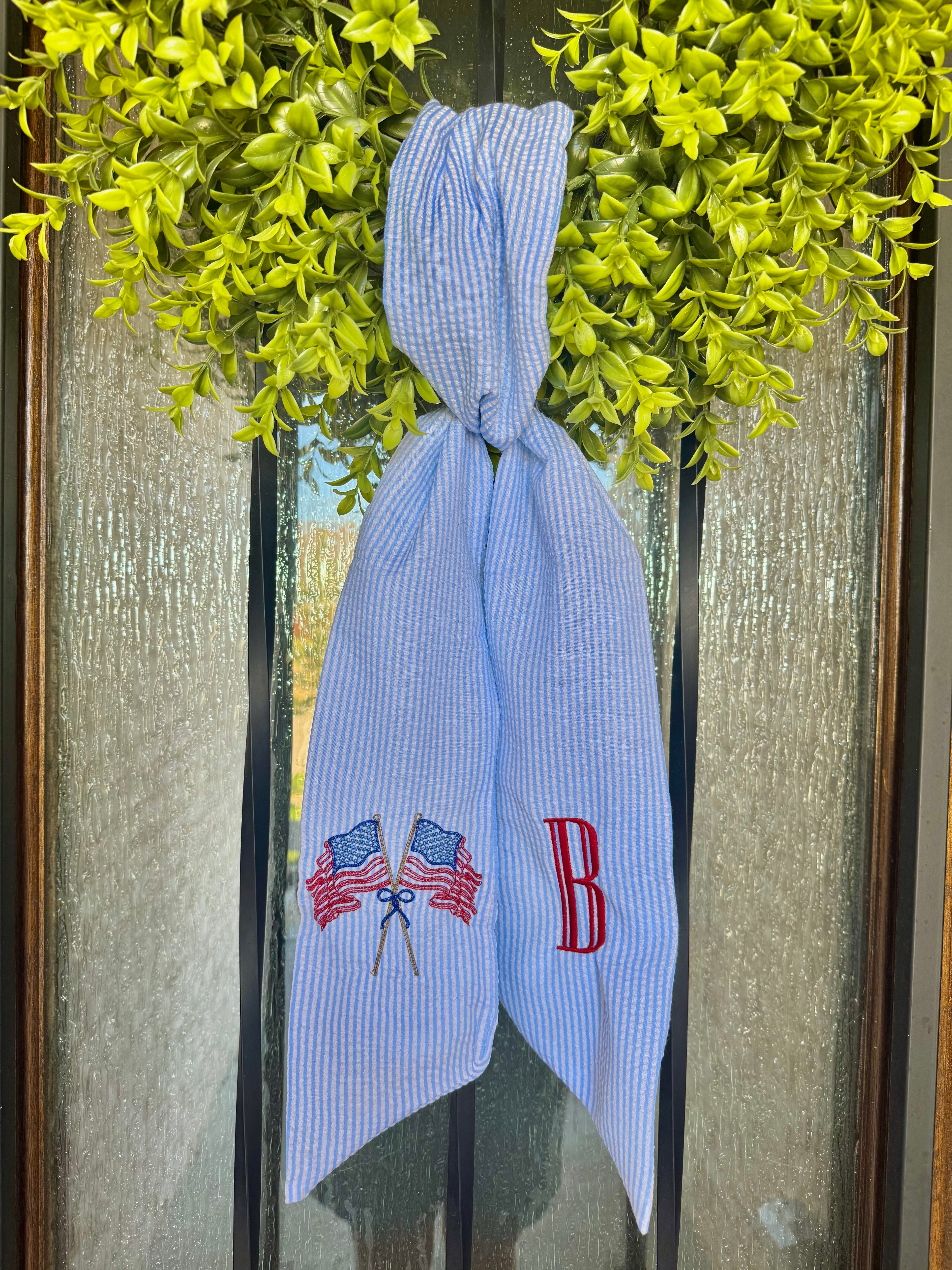 Patriotic Wreath Sash